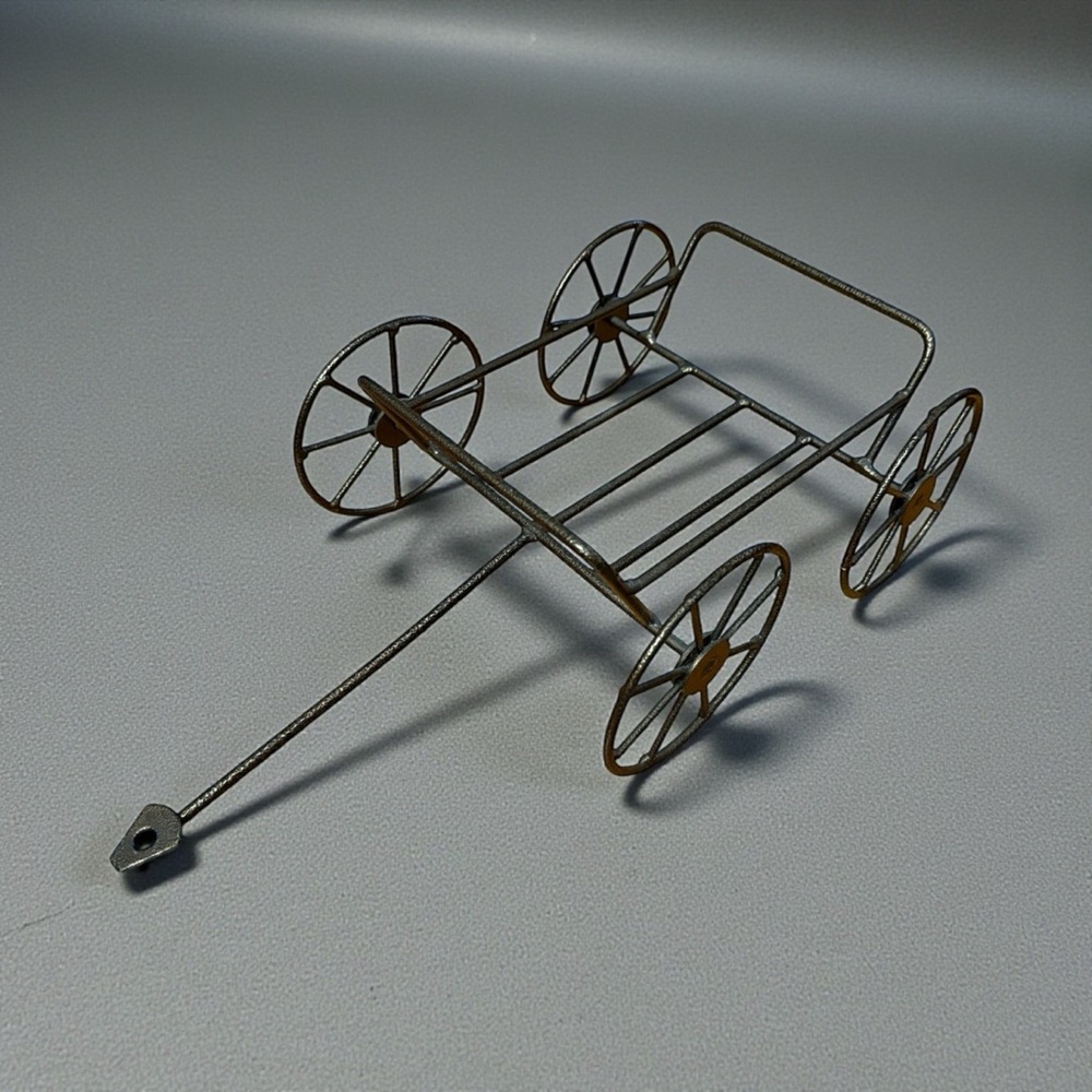 Longaberger Vintage Black Iron Bicycle Wagon Plant Holder Indoor/Outdoor